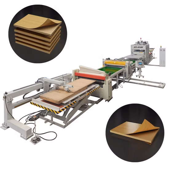 Holzbearbeitung MDF/HDF/OSB-Spanplatten-Spanplatten-Produktionslinie Sperrholz-Holz-Tür-Laminierpressmaschine Furnier Hydraulische Heißpressmaschine zu verkaufen